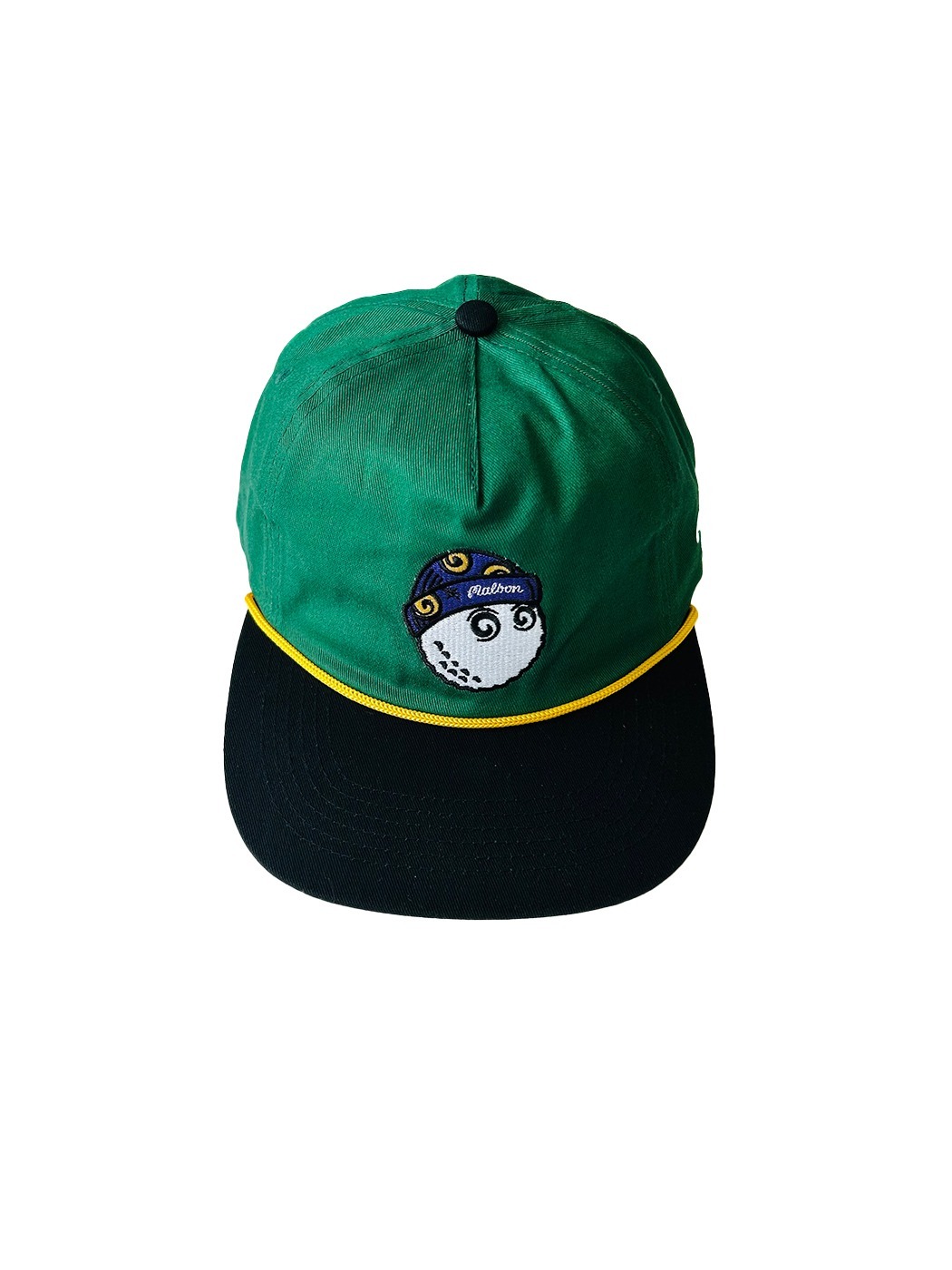 Malbon FW23 Men&#039;s Golf Hat WIZ Rope Hat Green