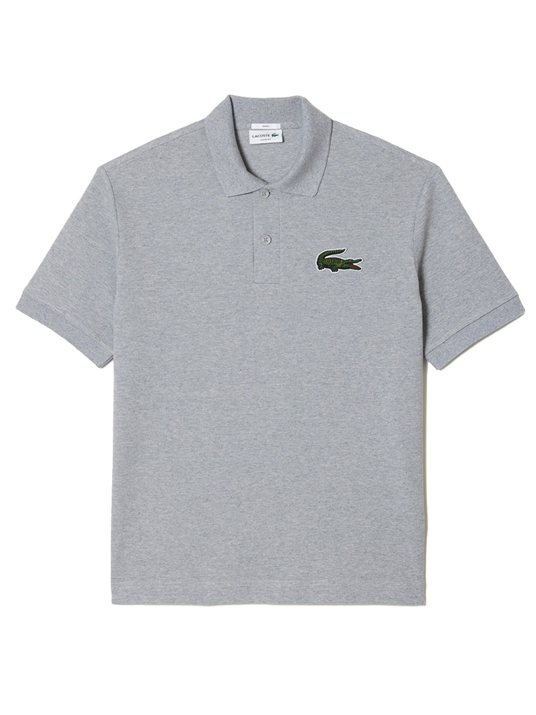 Lacoste SS23 Unisex Loose Fit Short Sleeve PK Collar Polo T-Shirt (Gray)