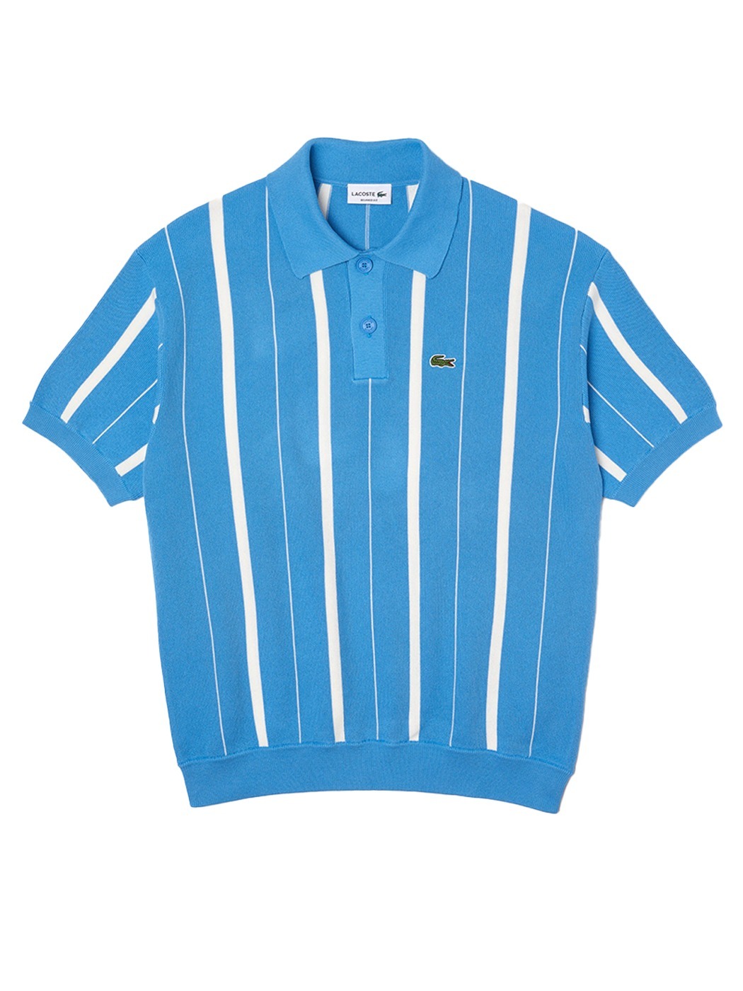 Lacoste Men&#039;s Organic Cotton Polo Neck Sweater T-Shirt (Blue)