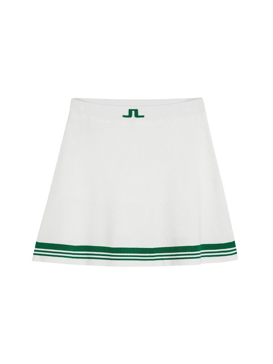 Jaylindberg SS Women&#039;s Golf Frieda Stripe Knit Skirt White