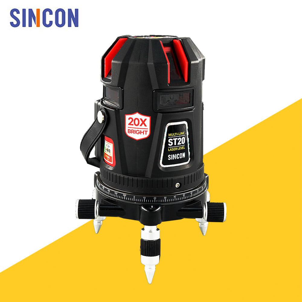 신콘 ST20 레이저레벨기 최신형 20배밝기 전자식라인레이저 레벨기