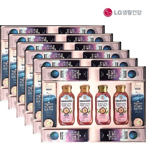 LG 히말라야 핑크솔트 10종 선물세트 한박스 6세트입 샴푸 바디워시 치약 고급 설 추석 선물세트