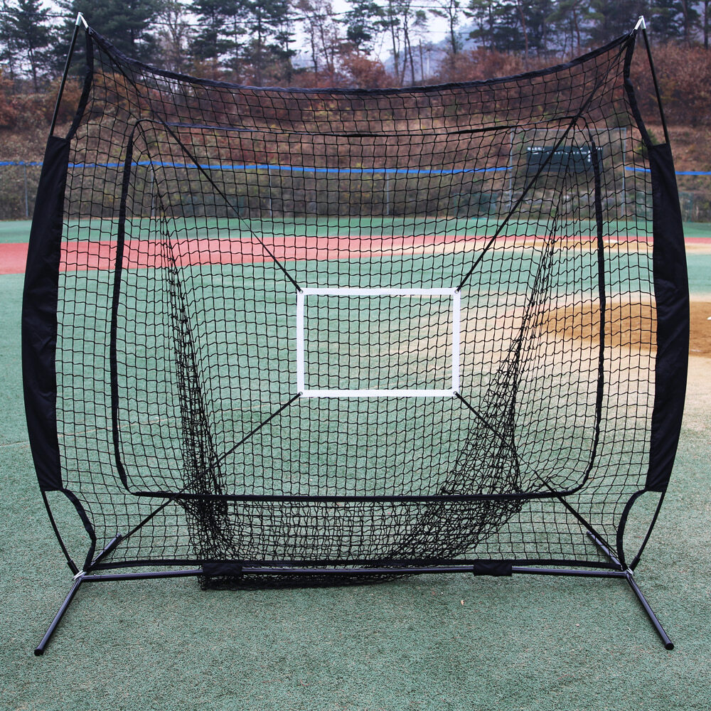 ANBD 야구 소프트볼 7x7 피칭망 타격망 히팅네트 피칭네트 (블랙)
