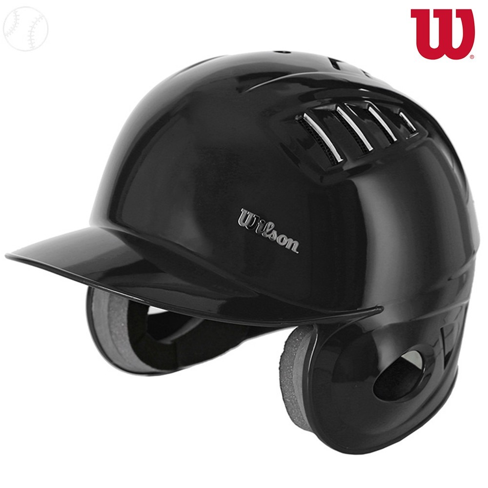 윌슨 조절형 야구 헬맷 유광 양귀 WTB2060K0 블랙