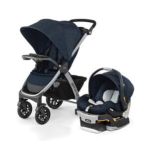 Chicco Bravo 3-in-1 Trio Travel System Quick-Fold Car Seat and Stroller Combo P5952526