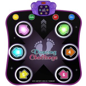 Flooyes Dance Mat Toys for 3-12 Year Old Kids Electronic Dance Pad with Light P6974754