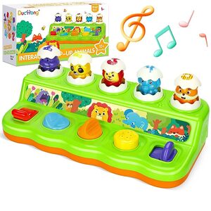 Duchong Interactive Pop Up Animals Eggs Toy with Music Sound Early Developmen P9705220