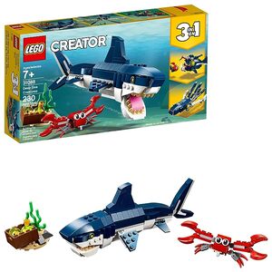 LEGO Creator 3in1 Deep Sea Creatures 31088 Shark Crab Squid or Angler Fish Se P8946308