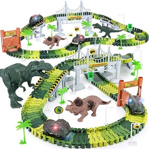 Dinosaur ToysCreate A Dinosaur World Road RaceFlexible Track Playset and 2 pc P3151677