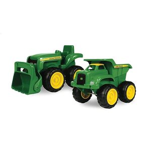 John Deere Sandbox Toys Vehicle Set - Includes Dump Truck Toy Tractor Toy wit P4193354