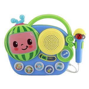 eKids Auxiliary Cocomelon Toy Singalong Boombox with Microphone for Toddlers  P5893790