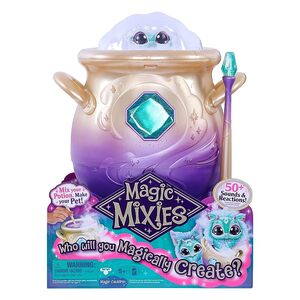 Magic Mixies Magical Misting Cauldron with Interactive 8 inch Blue Plush Toy  P6050464