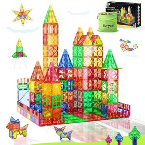 Magnet Toys for 3 Year Old Boys and Girls Magnetic Tiles Building Blocks STEM P7530532