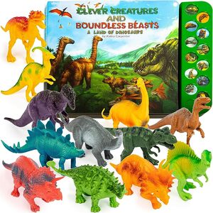 Li’l-Gen Dinosaur Toys for Kids 3-5 - Interactive Dinosaur Sound Book w Reali P5658599