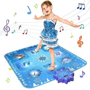 GirlsHome Dance Mat - Frozen Toys for Girls Electronic Dance Pad with 5 Game  P3483279