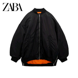 ZARA 블랙 MA1 마원 항공 점퍼 봄버 자켓