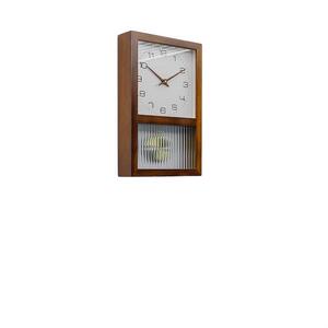 엔틱 사각 괘종시계 원목 벽걸이 시계 벽시계