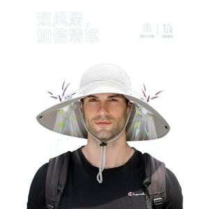 태양광충전 선풍기모자 낚시 모자 선풍기 자외선차단