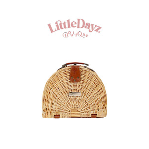 LittleDayz 나들이가방 피크닉바구니 라탄바스켓 소풍가방 미니바스킷 대나무 민트컬러