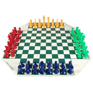 MSO 4인체스 체스판 체스 기물 추가 선택 경기용 보드게임 캠핑용 선물용