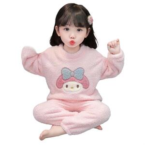 산리오잠옷 시나모롤 수면잠옷 겨울 극세사 잠옷세트 캐릭터 로브 실내복 아동 유아 파자마