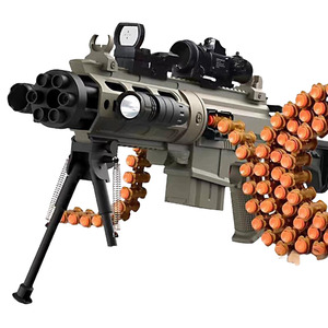 M416 게틀링 자동발사 탄피배출 전동 너프건 장난감 소프트건