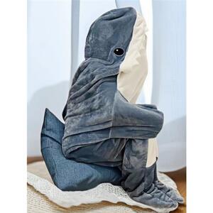 상어 파자마 입는 담요 포근 극세사 수면 잠옷 동물잠옷 침낭 샤크블랭킷