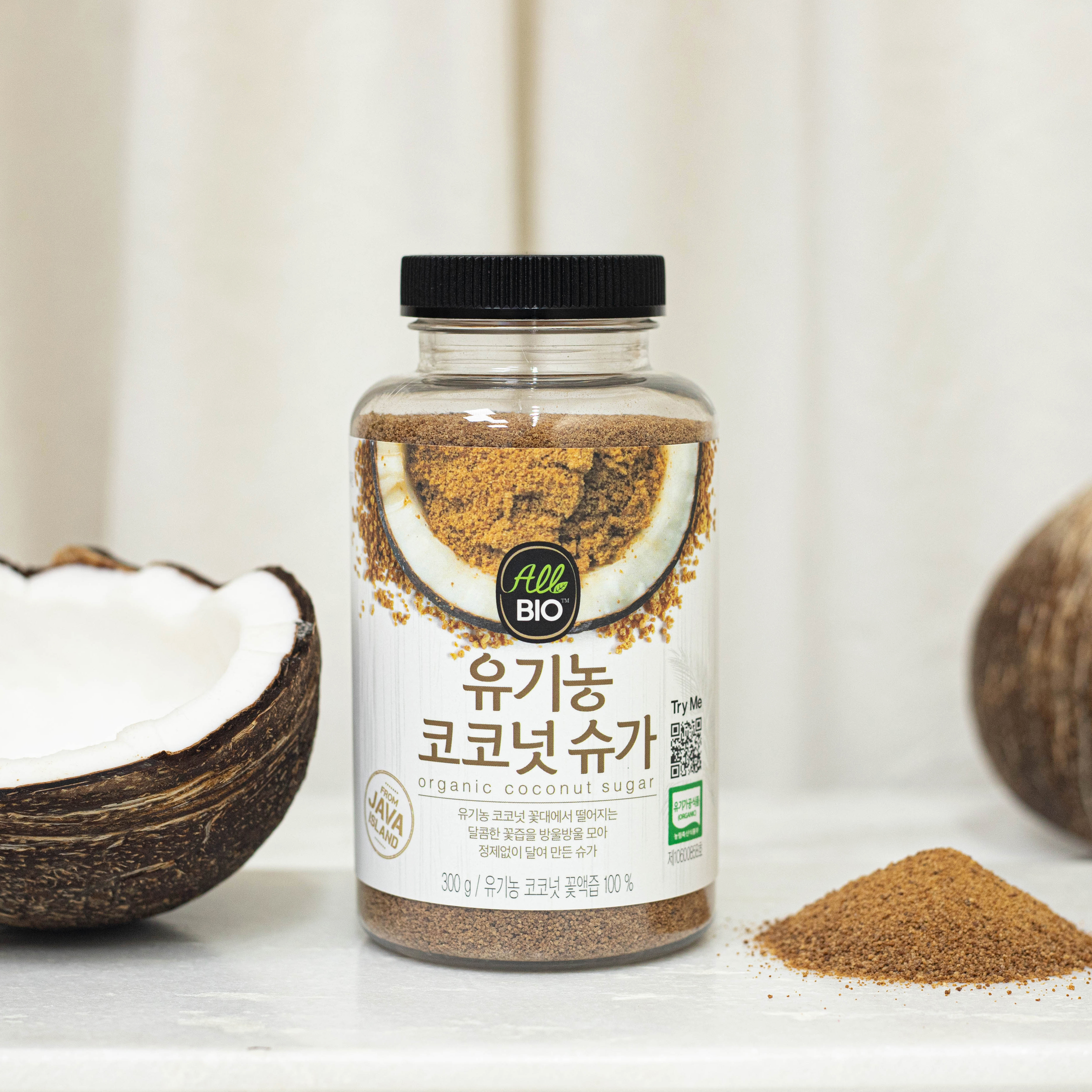 비정제 유기농 풍미있는 단맛 코코넛슈가 300g