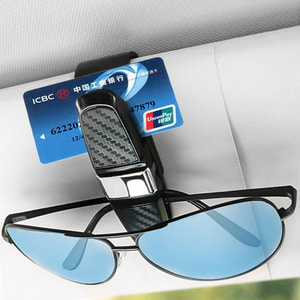 2in1 차량용 안경 선글라스 거치대 썬바이저 카드포켓