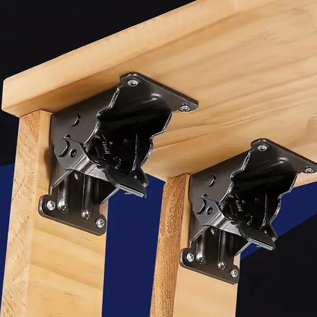 접이식 책상다리 브라켓 테이블 선반 브라켙 책상 연결브라켓 좌우겸용 폴딩 힌지 90도