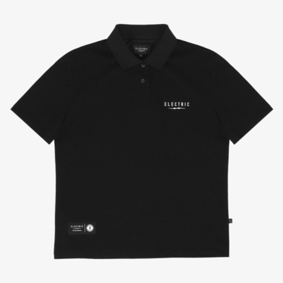 일렉트릭 골프로고 온필드 피케 티셔츠(블랙)