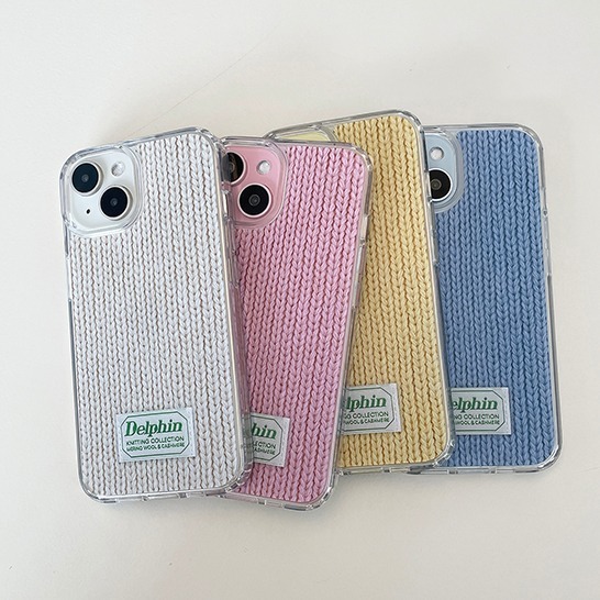 LABEL KNIT CARD JELL CASE