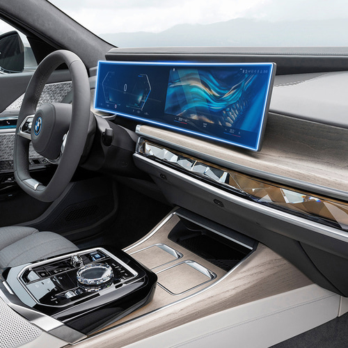 BMW 뉴 7시리즈 일체형 풀커버 무반사 AR 네비게이션 액정보호필름