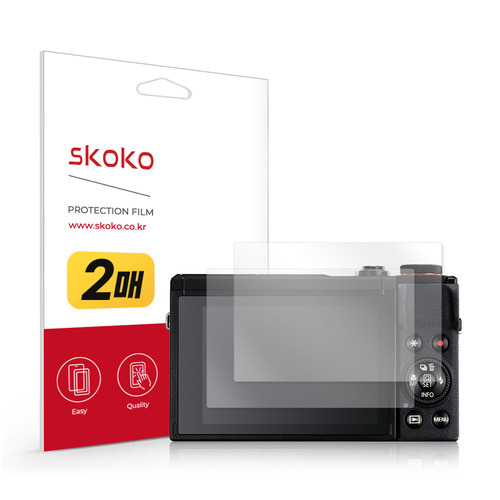 스코코 캐논 파워샷 G7 Mark3 하이브리드 액정보호필름 2매