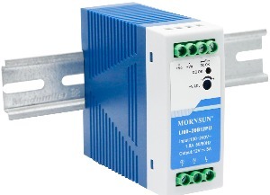 MORNSUN LI60-20BxxPU/60W AC/DC Plastic Enclosed Single Output SMPS + DIN Rail