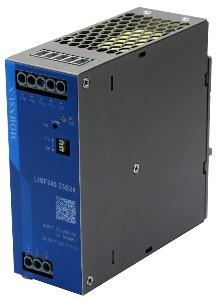 MORNSUN LIMF240-23Bxx/240W AC/DC Metal Enclosed Single Output SMPS + DIN Rail + PFC