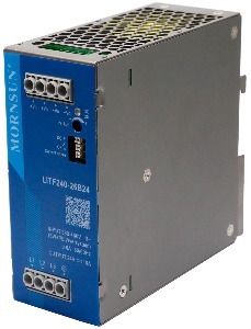 MORNSUN LITF240-26Bxx/240W AC/DC Metal Enclosed Single Output SMPS + DIN Rail + PFC