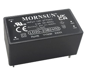 MORNSUN LD20-23BxxR2/20W AC/DC Single Output Converter + Ultra Compact Size
