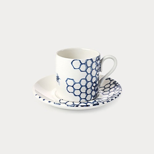컬렉션 원 잉크 블루 폴른 커피 소서 (컵 별도 판매)