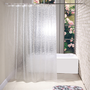 홈트리 반투명 샤워커튼(180x180cm) 욕실 목욕커튼
