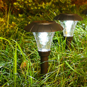 솔라가든 LED 태양광 정원등 2p세트 잔디 테라스조명