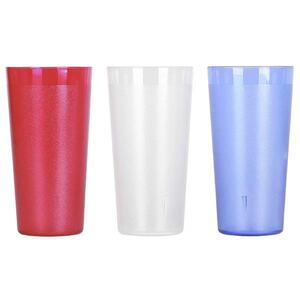 PC 패턴컵 안깨지는 플라스틱 물컵 카페 음료 다회용 식당 음료수컵