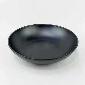 블랙스톤 원형 10볼 멜라민 접시 업소용 검정 그릇