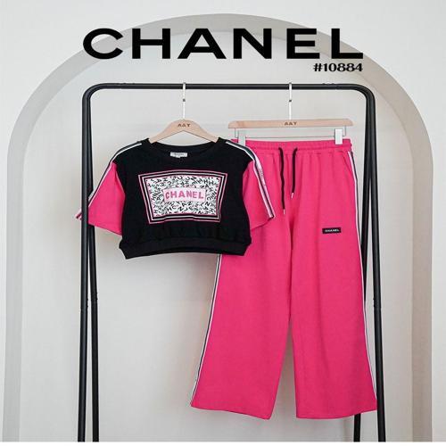 [CHANEL] 샤넬 여성 CC 로고 핑크 트랙팬츠 셋 [H9588] A4