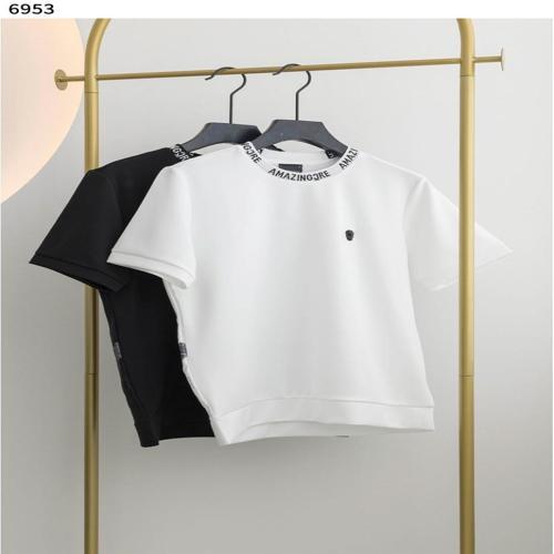 어메이징크리 남성 넥로고 아코디오 티셔츠 [H5558] A5