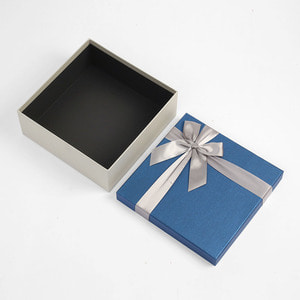 스페셜 리본 선물상자(26x26cm) (블루)