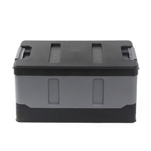 멀티수납 접이식 트렁크 정리함(35L) (그레이+블랙)