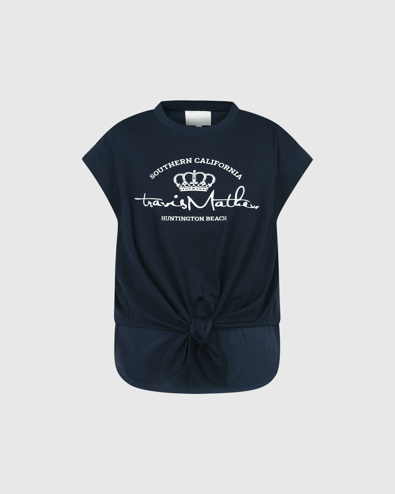여성 프론트 타이 SL 티셔츠 (네이비)