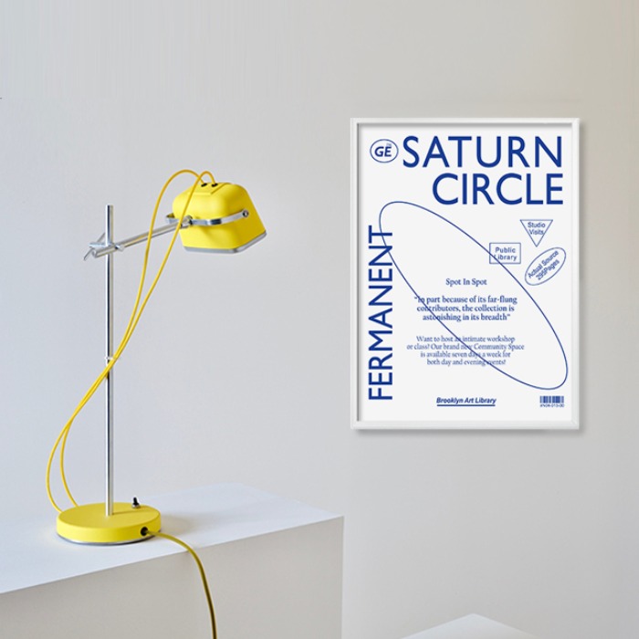 모던 심플 알루미늄 포스터용 카페 방 인테리어 액자 saturn circle
