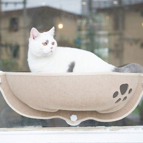 제제 창문에 붙이는 고양이 집 그레이 블루 옐로우 진브라운 핑크